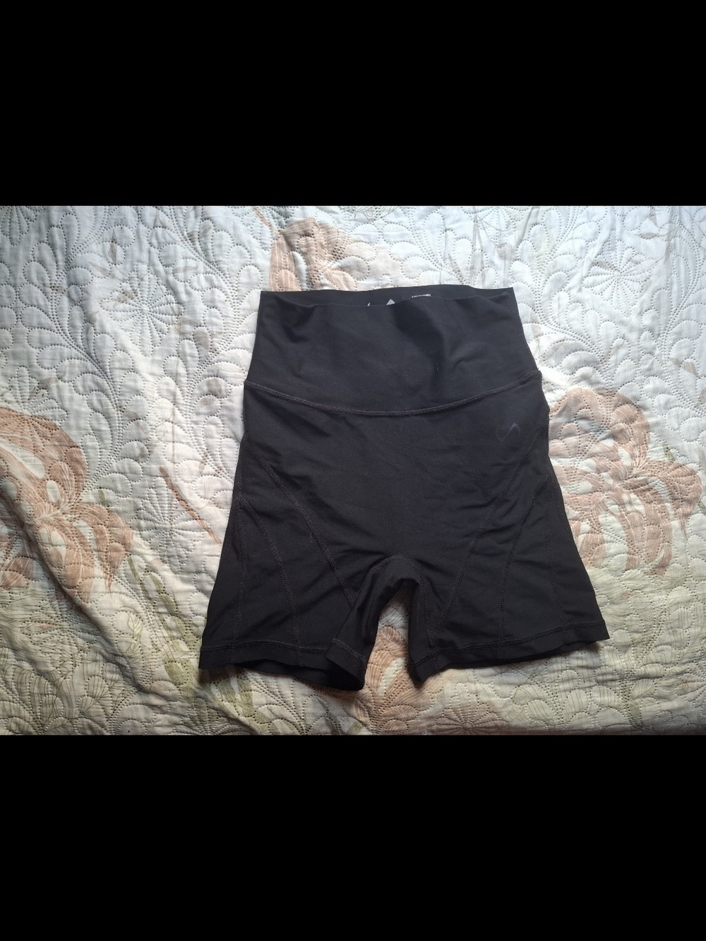 High-Waist Black Women’s Performance Cycling Shorts